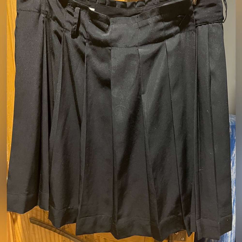 Meadow Rue Black Pleated Skirt size 8